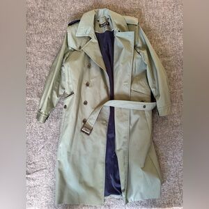 JCrew double breasted trench coat in Topiary. Like new, worn once.
